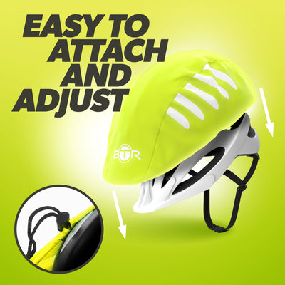 BTR Waterproof Hi-Vis Cycling Helmet Cover