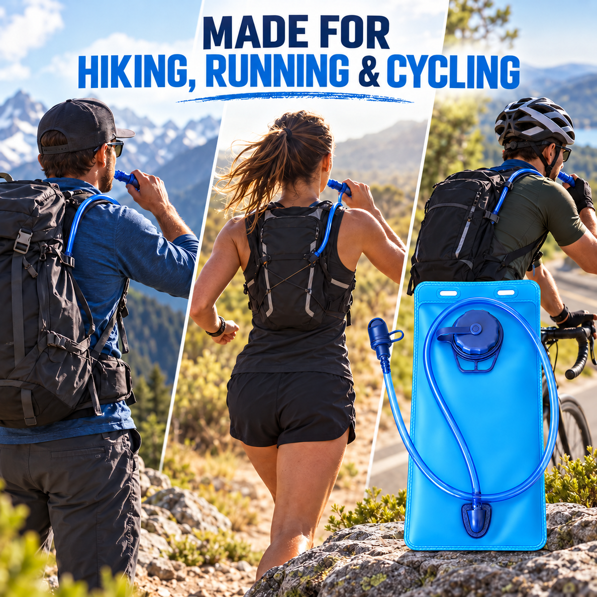 BTR hydration bladder for hiking, running and cycling