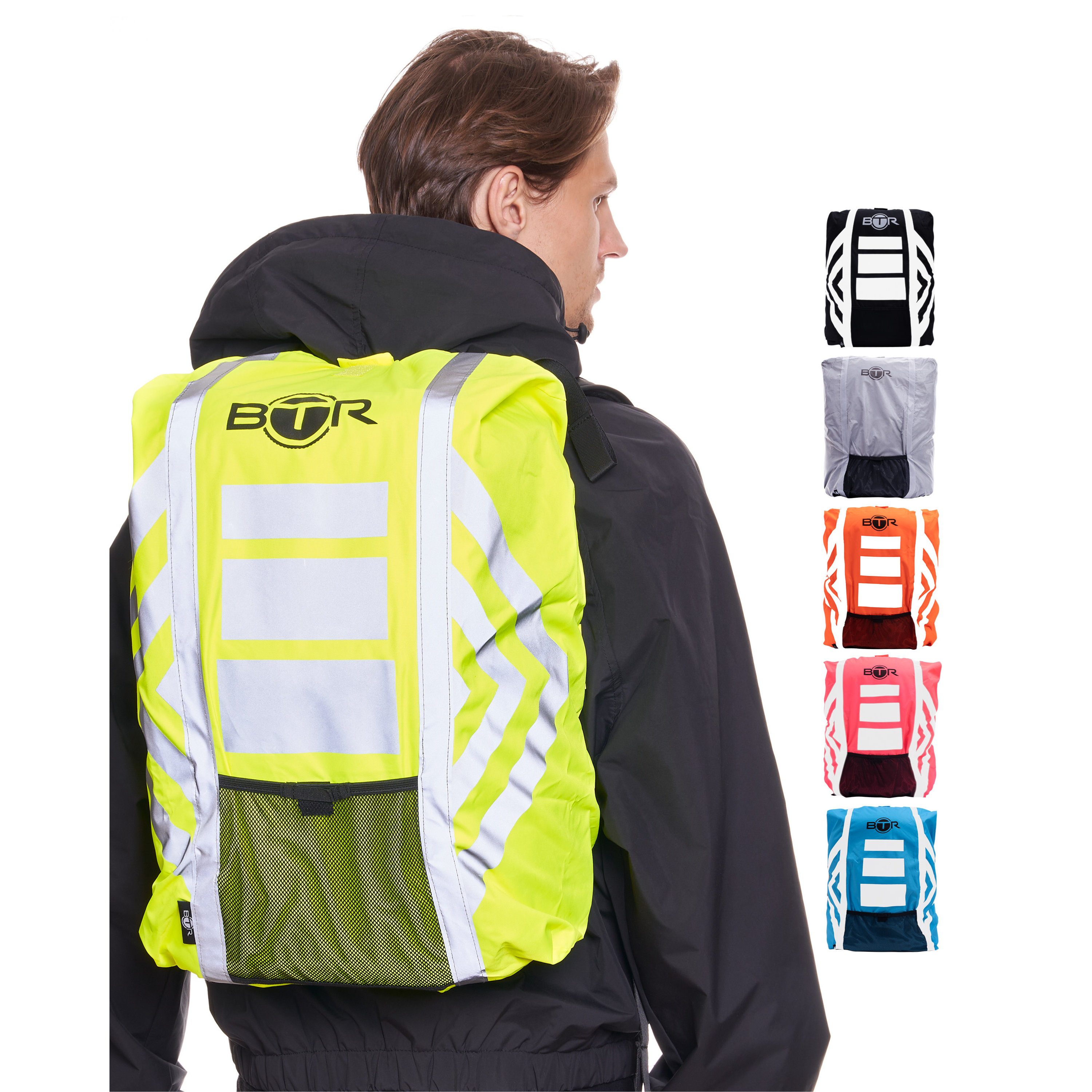 BTR Waterproof Hi-Vis Backpack Cover