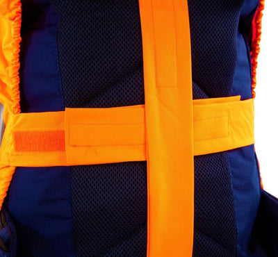 BTR Waterproof High Vis Reflective Backpack Rain Cover with 2 x LED Bicycle Lights