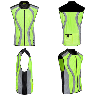 BTR High Visibility & Reflective Cycling, Running, Riding Gilet. Seconds