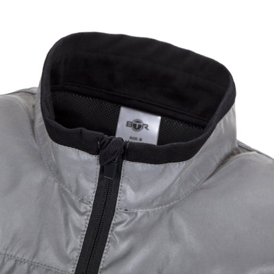 BTR Reflective Cycling & Running Gilet & Vest 3-P - 3 Pockets (2 Side & 1 Rear Pocket)