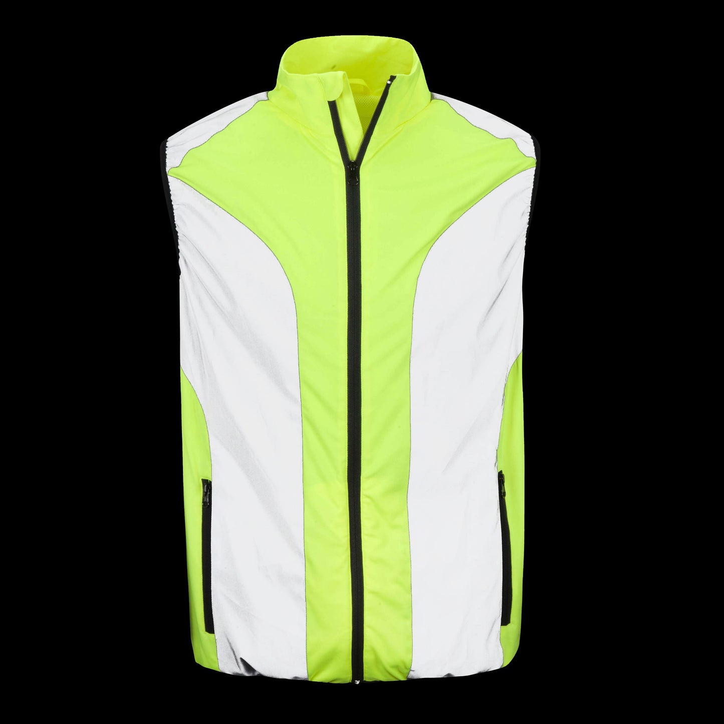 BTR mens yellow gilet back view