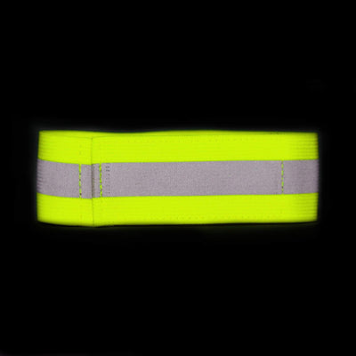High Vis Yellow Reflective Ankle & Arm Bands For Cycling & Running