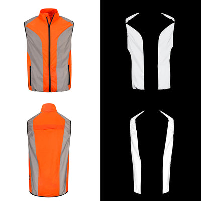 BTR Reflective High Visibility Running & Cycling Vest, Gilet.