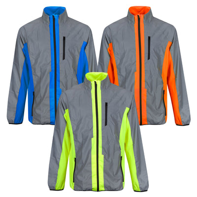 BTR High Visibility Reflective Cycling & Running Jacket. High Vis