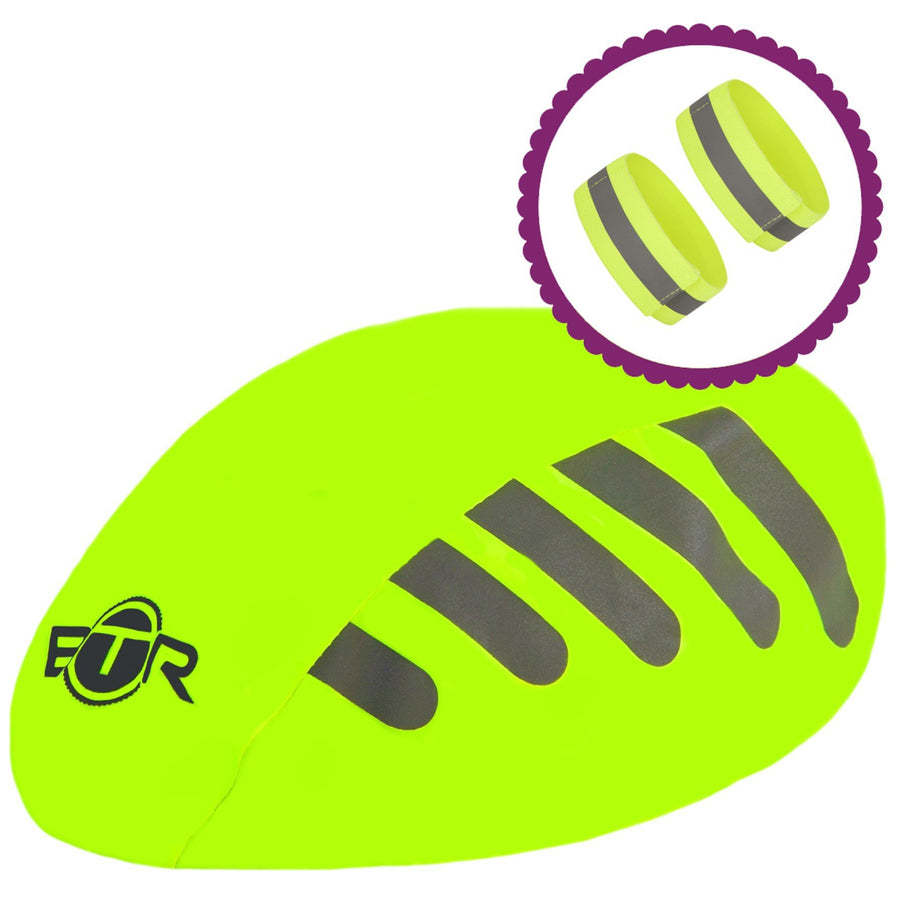 BTR High Visibility Reflective Cycling Helmet Cover & High Vis Bands