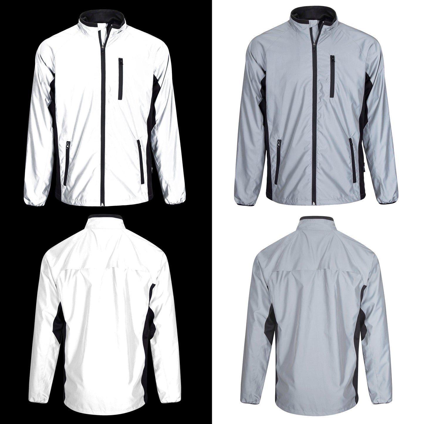 Reflective High Visibility Cycling & Running Jacket | Silver | BTR