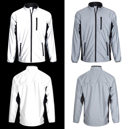 Reflective High Visibility Cycling & Running Jacket | Silver | BTR