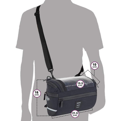 BTR Water Resistant Handlebar Bike Bag with Phone Navigation Pocket