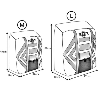 BTR Waterproof High Visibility Reflective Backpack & Bike Helmet Cover