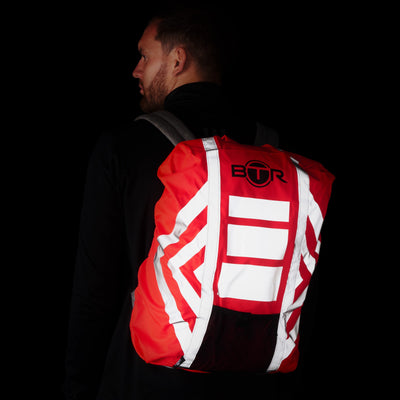 BTR High Visibility Reflective Waterproof Backpack Rucksack Rain Cover