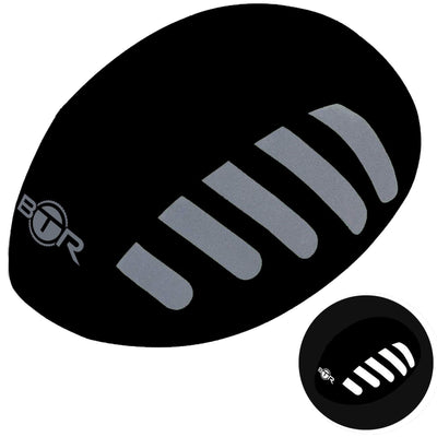 Waterproof high visibility reflective black bicycle helmet cover