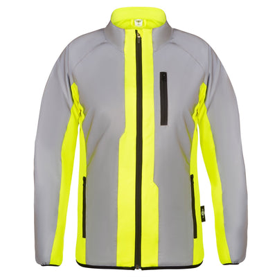 High vis waterproof running on sale jacket