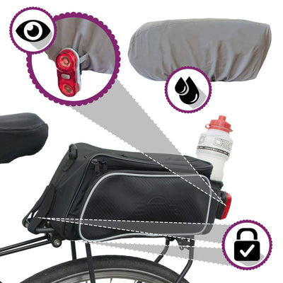 Bags for rear bike clearance racks