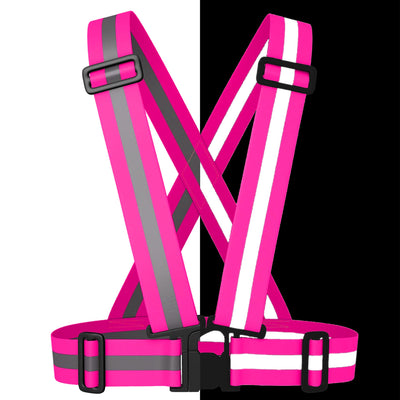 BTR Cycling & Running High Vis Reflective Fluorescent Vests, Sashes