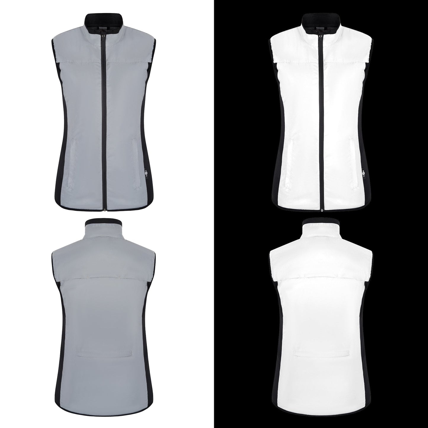 BTR Womens Reflective Cycling & Running High Vis Gilet, Vest