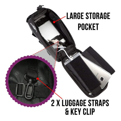 BTR Deluxe Bike Bag Phone Holder, Phone Mount & Waterproof Rain Cover GEN 5