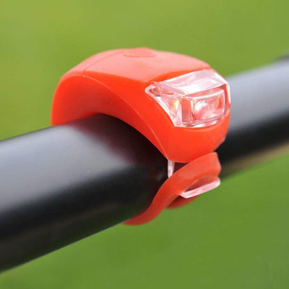 BTR Silicone Bicycle Front and Rear LED Bike Lights. 1 Red & 1 White