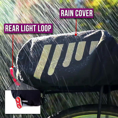 BTR Waterproof Bike Rack Bag Cover with Reflective Trim