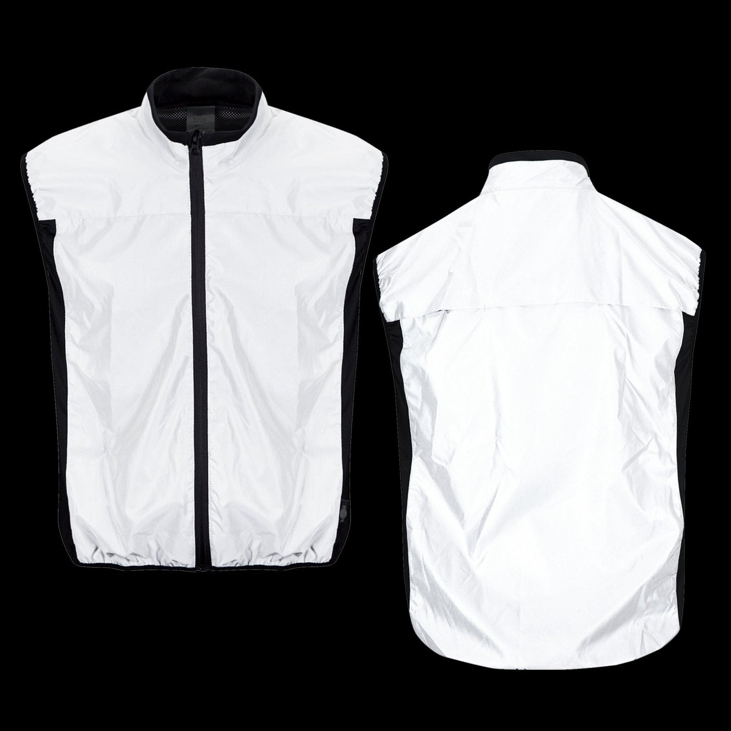 BTR Reflective Running & Cycling Gilet & Vest | Silver Hi Vis | 360° Visibility