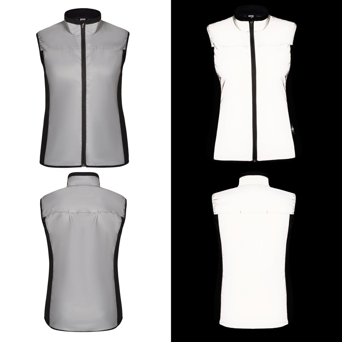 BTR Womens Reflective Cycling & Running High Vis Gilet, Vest (Classic)