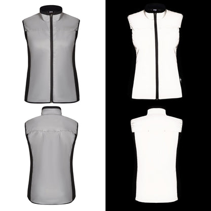 BTR Womens Reflective Cycling & Running High Vis Gilet, Vest (Classic)