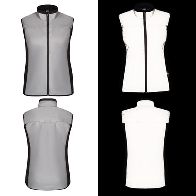 BTR Womens Reflective Cycling & Running High Vis Gilet, Vest (Classic)