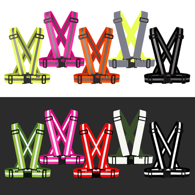 BTR Cycling & Running High Vis Reflective Fluorescent Vests, Sashes