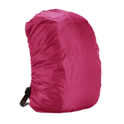 BTR pink waterproof backpack cover side view