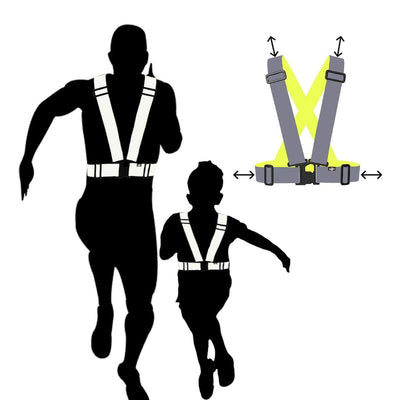 High Visibility Reflective Vest, Sash, for Running & Cycling