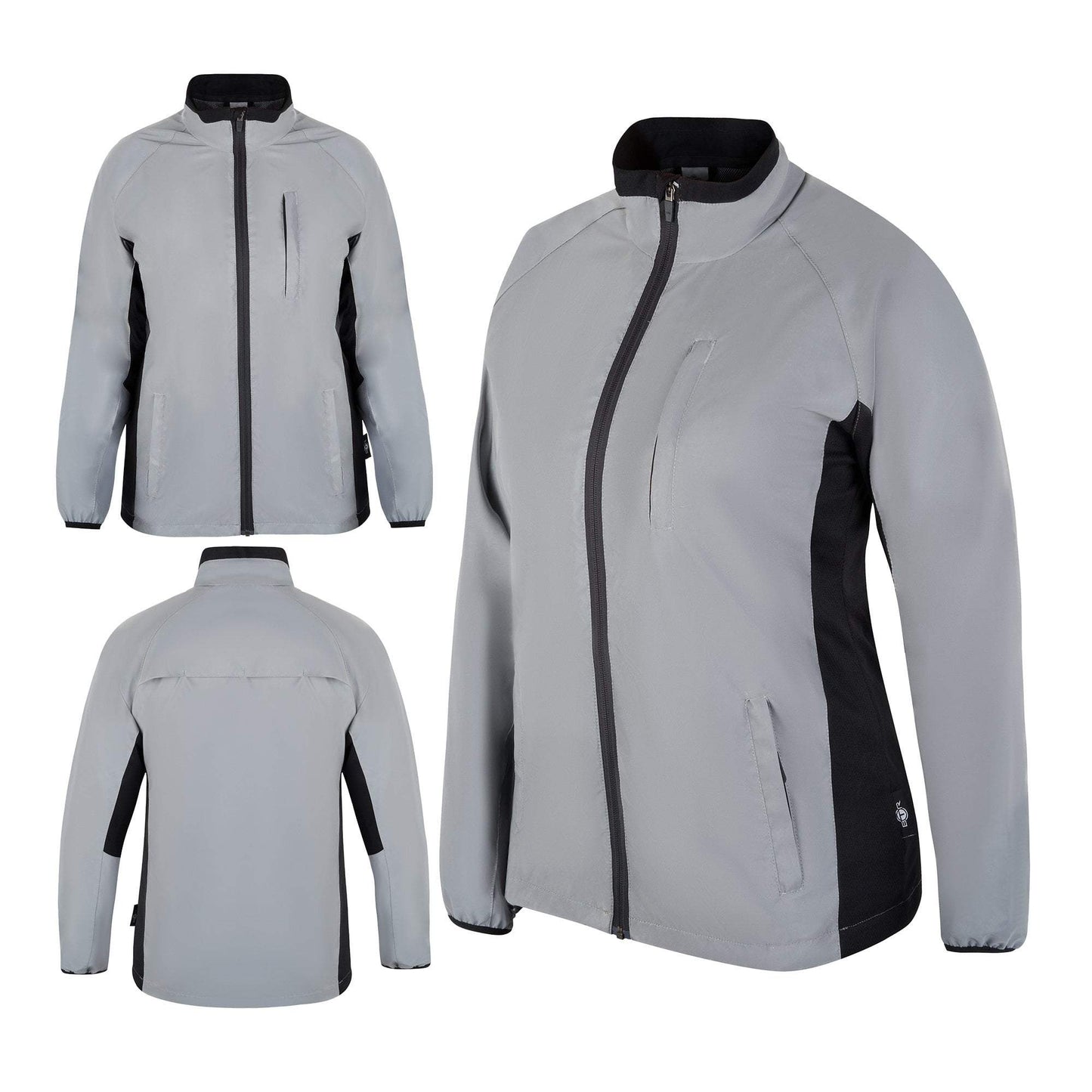 Womens Reflective Running & Cycling Jacket | Silver Hi Vis | BTR