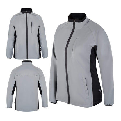 Womens Reflective Running & Cycling Jacket | Silver Hi Vis | BTR