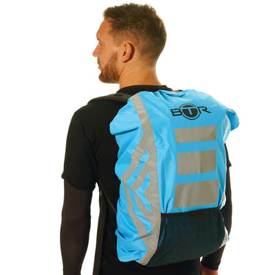 BTR High Visibility Reflective Waterproof Backpack Rucksack Rain Cover