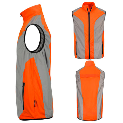 BTR Reflective High Visibility Running & Cycling Vest, Gilet.