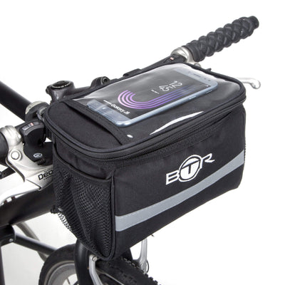 BTR Handlebar Bicycle Bag With Bike Mobile Phone Holder