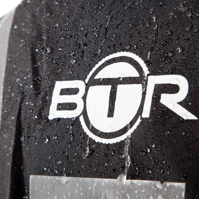 BTR Waterproof High Vis Reflective Backpack Rain Cover with Red LED Bike Light