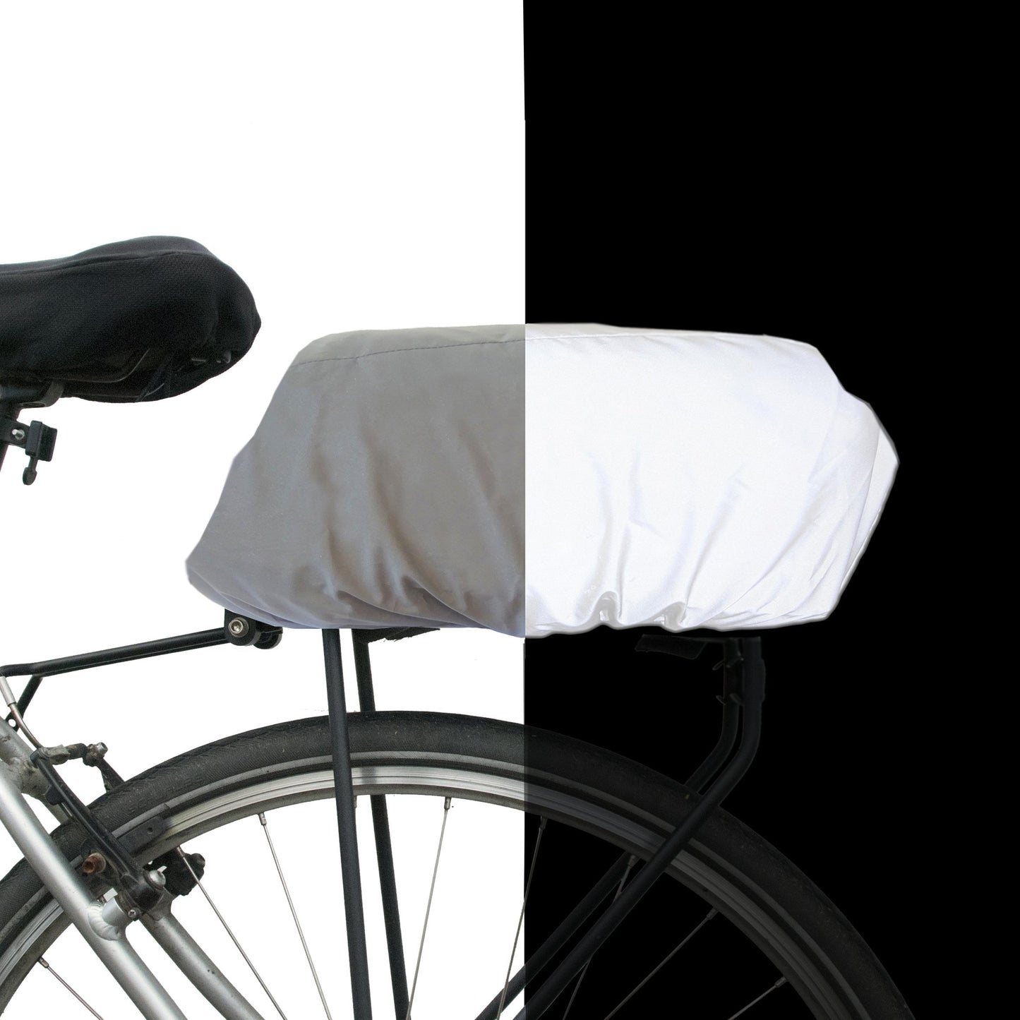 BTR High Visibility Reflective Rear Rack Bicycle Bag Cover