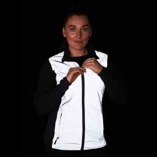 BTR Womens Reflective Cycling & Running High Vis Gilet, Vest