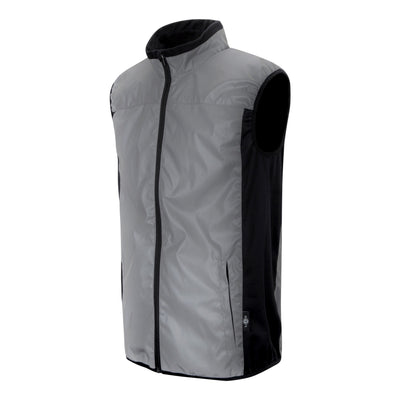 BTR Reflective Cycling & Running Gilet & Vest 3-P - 3 Pockets (2 Side & 1 Rear Pocket)