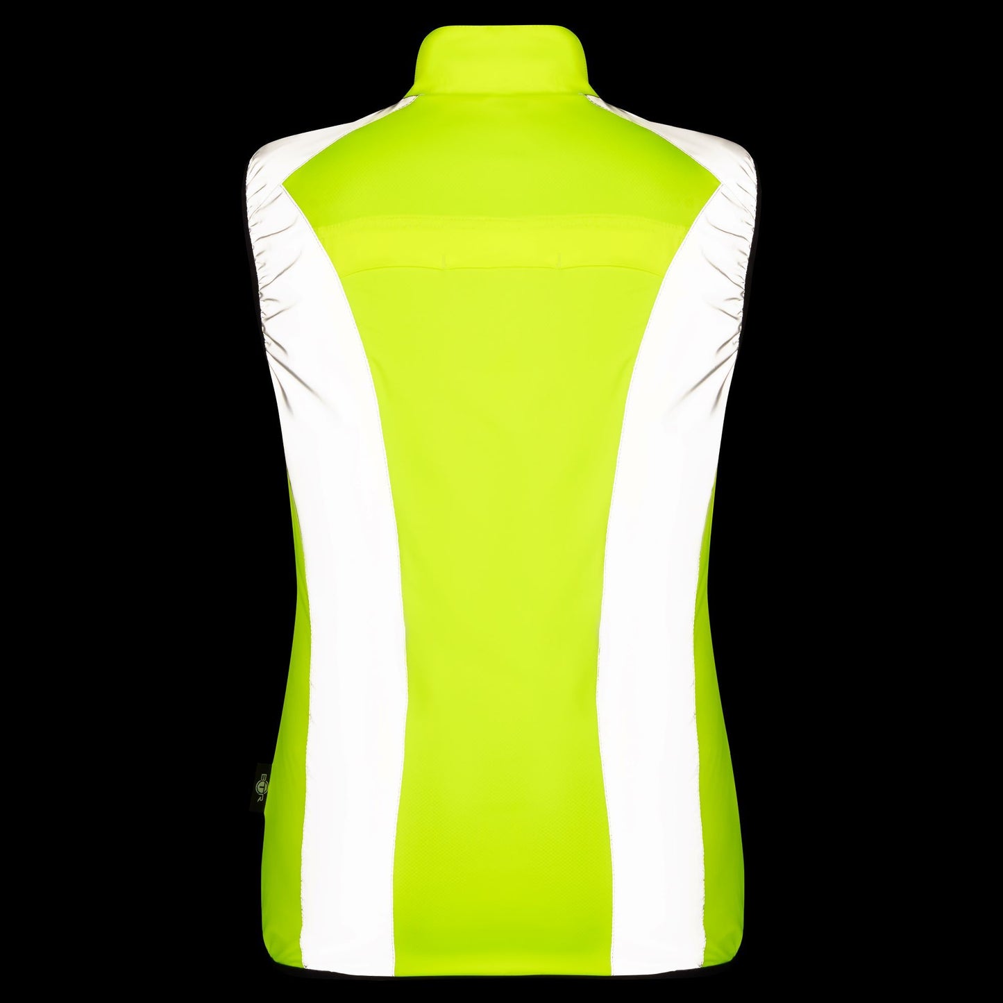 BTR womens yellow gilet back view