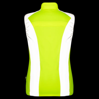 BTR womens yellow gilet back view