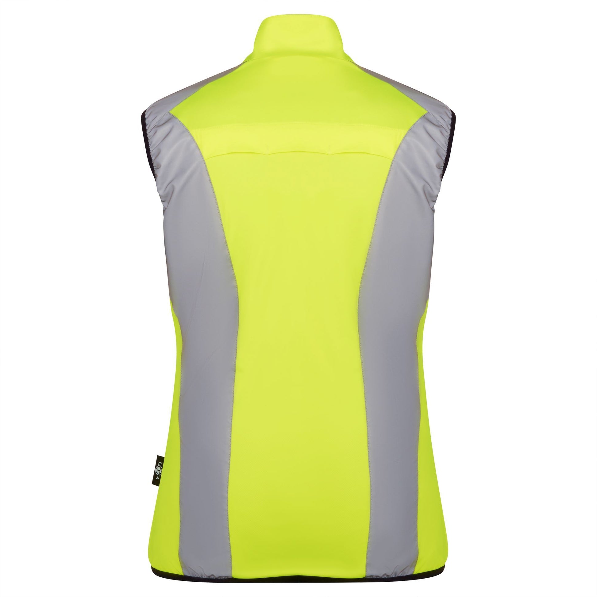 BTR womens yellow gilet rear view