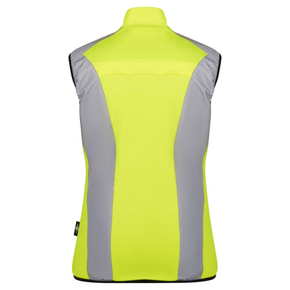 BTR womens yellow gilet rear view