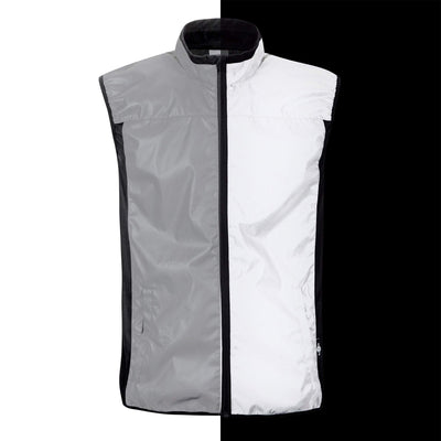 BTR Be Totally Reflective High Vis Cycling & Running Vest, Gilet 2-P (2 Side Pockets)