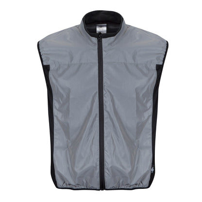BTR Reflective Running & Cycling Gilet & Vest | Silver Hi Vis | 360° Visibility