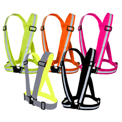 High Visibility Reflective Vest, Sash, for Running & Cycling