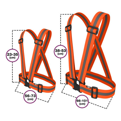 High Visibility Reflective Vest, Sash, for Running & Cycling