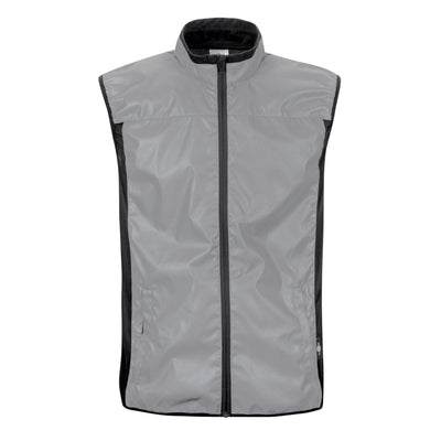 BTR Reflective Cycling & Running Gilet & Vest 3-P - 3 Pockets (2 Side & 1 Rear Pocket)