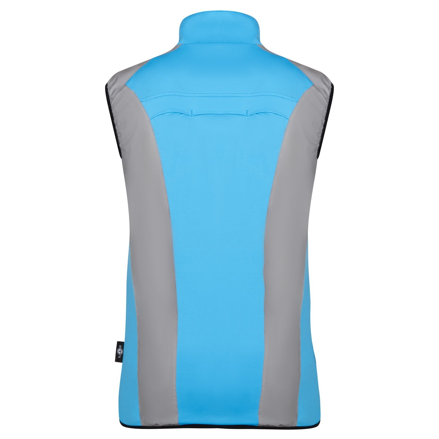 BTR womens blue gilet rear view